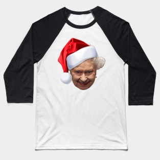 Queen Elizabeth Merry Christmas New Year design Baseball T-Shirt